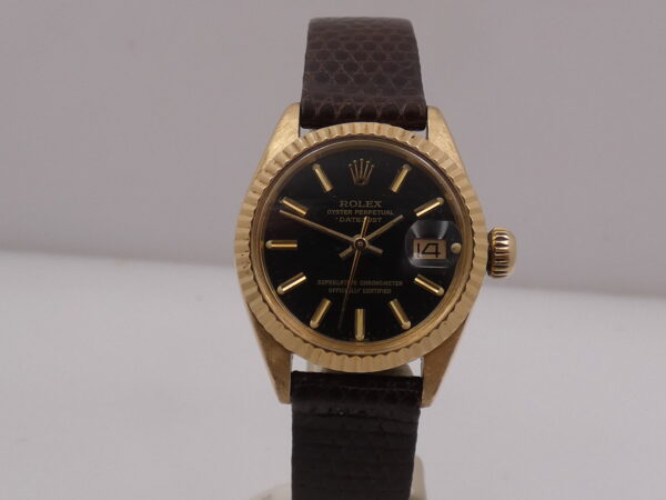 Rolex Lady-Datejust 6916 GILT DIAL Oro Massiccio 18Kt ANNO 1973 Automatico Wonderful Watch