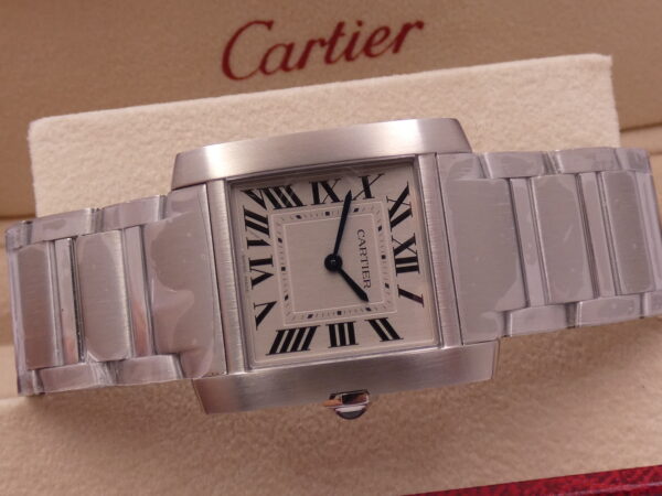 Cartier Tank Française 4476 NUOVO FULL STICKERED with TAG PRICE Acciaio Ref. WSTA0074