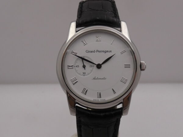 Girard Perregaux Small Second 9050 Automatico White Dial Acciaio ANNI 90 Classic Watch