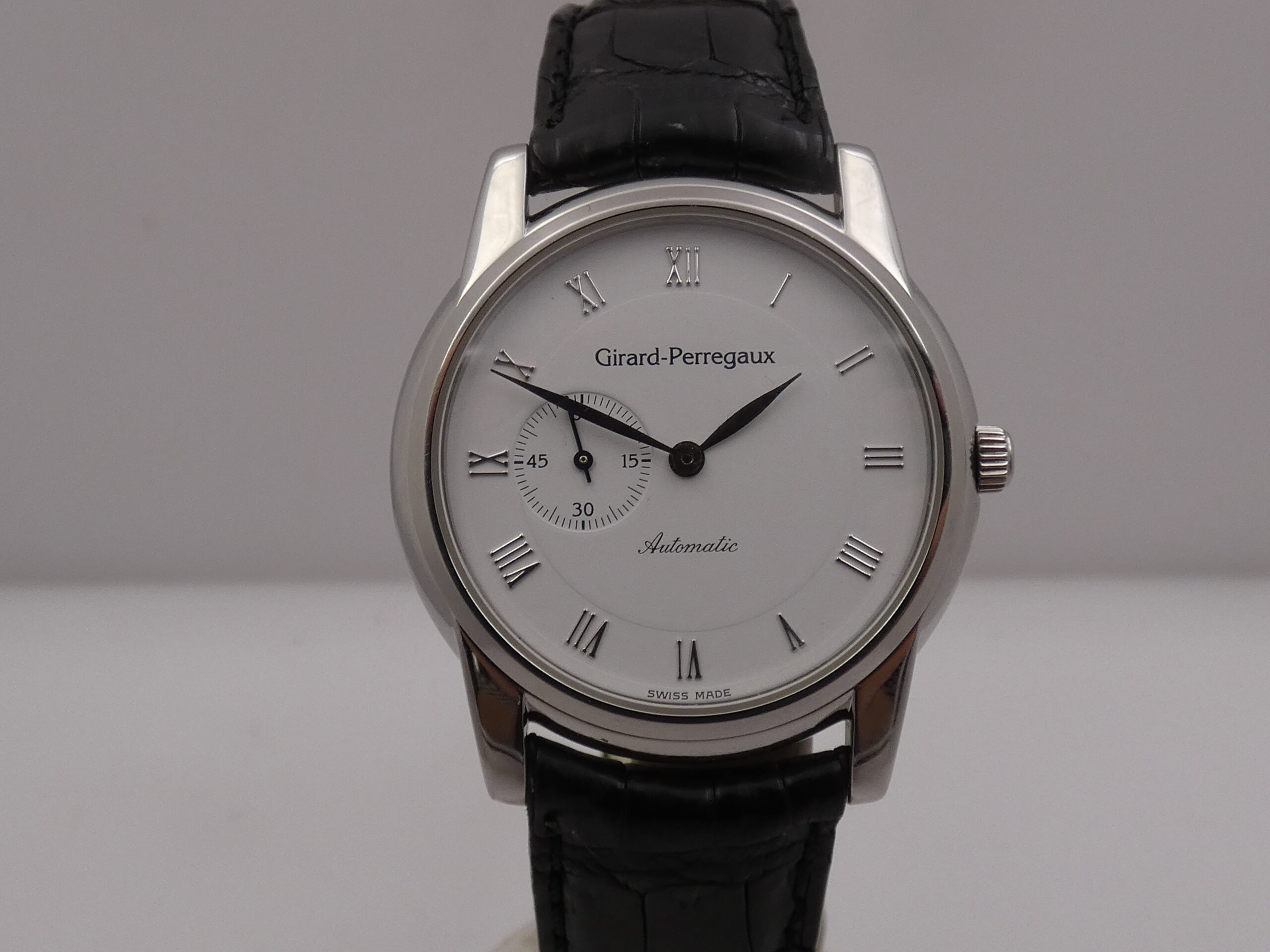 Girard Perregaux Small Second 9050 Automatico White Dial Acciaio ANNI 90 Classic Watch - immagine 9