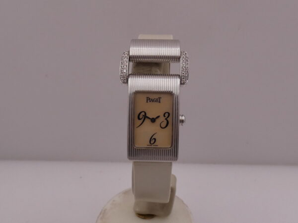 Piaget Protocole Lady 5322 Oro Bianco 18Kt & Anse Factory Diamonds M.O.P. DIAL ANNI 2000