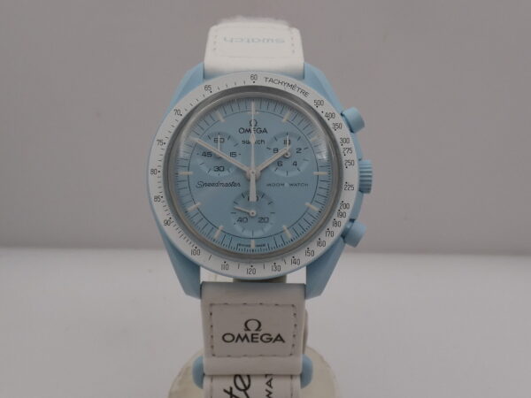 Cronografo Swatch Moonswatch x Omega "Mission To Uranus" WITH BOX Bioceramic Case Ref. SO33L100 Edizione Speciale