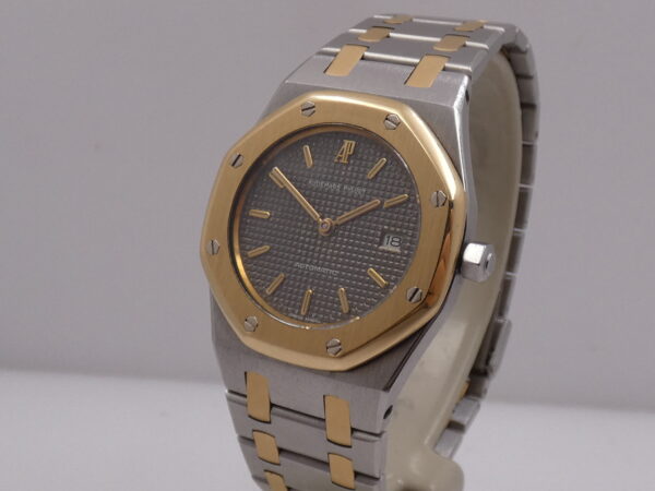Audemars Piguet Royal Oak Lady Mid-Size 14470 Automatico Acciaio & Oro 18Kt With BOX Grey Dial ANNI '90 For Ladies