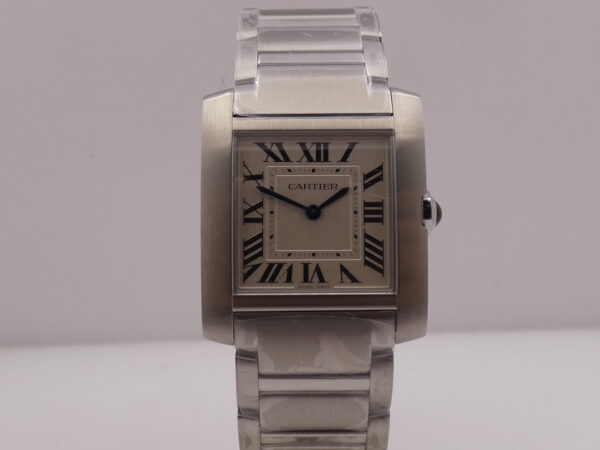 Cartier Tank Française 4476 NUOVO FULL STICKERED with TAG PRICE Acciaio Ref. WSTA0074