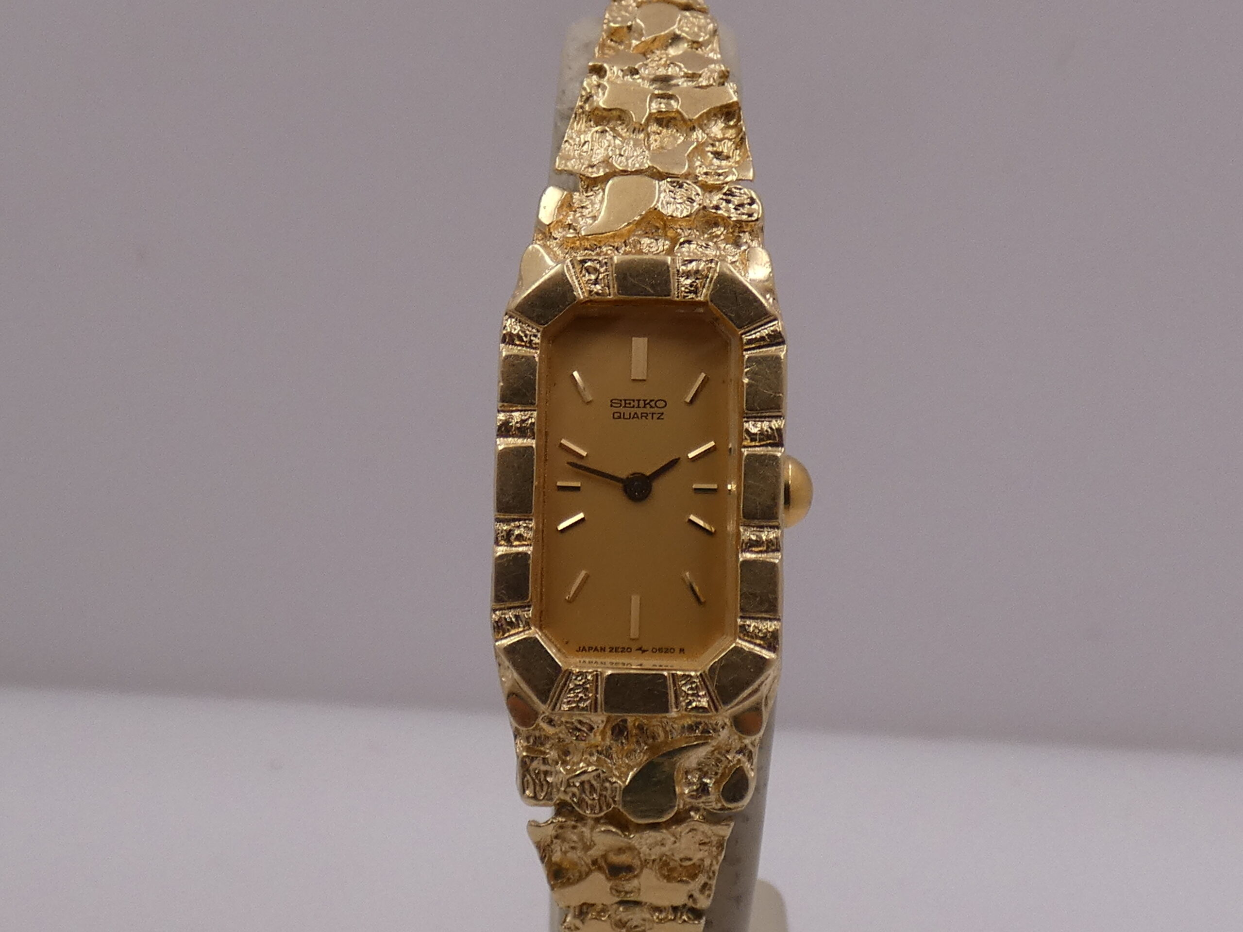 Seiko RARE Nugget Lady O62OR Oro Giallo 14Kt 80's Vintage For Ladies - immagine 8