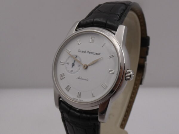 Girard Perregaux Small Second 9050 Automatico White Dial Acciaio ANNI 90 Classic Watch