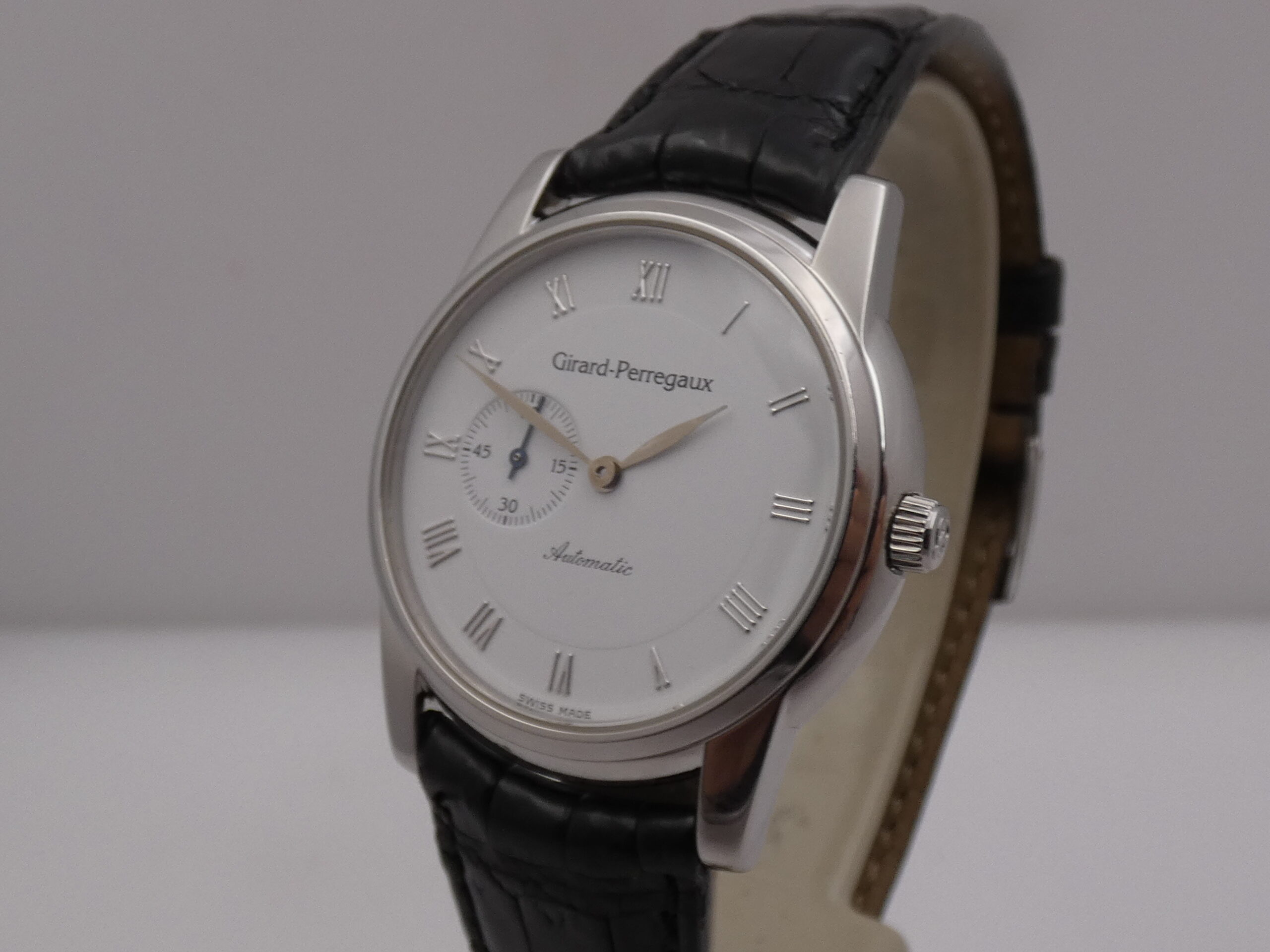 Girard Perregaux Small Second 9050 Automatico White Dial Acciaio ANNI 90 Classic Watch - immagine 10