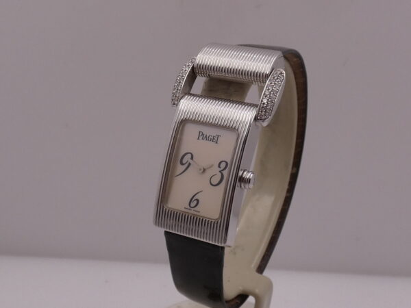 Piaget Protocole Lady 5322 Oro Bianco 18Kt & Anse Factory Diamonds M.O.P. DIAL ANNI 2000