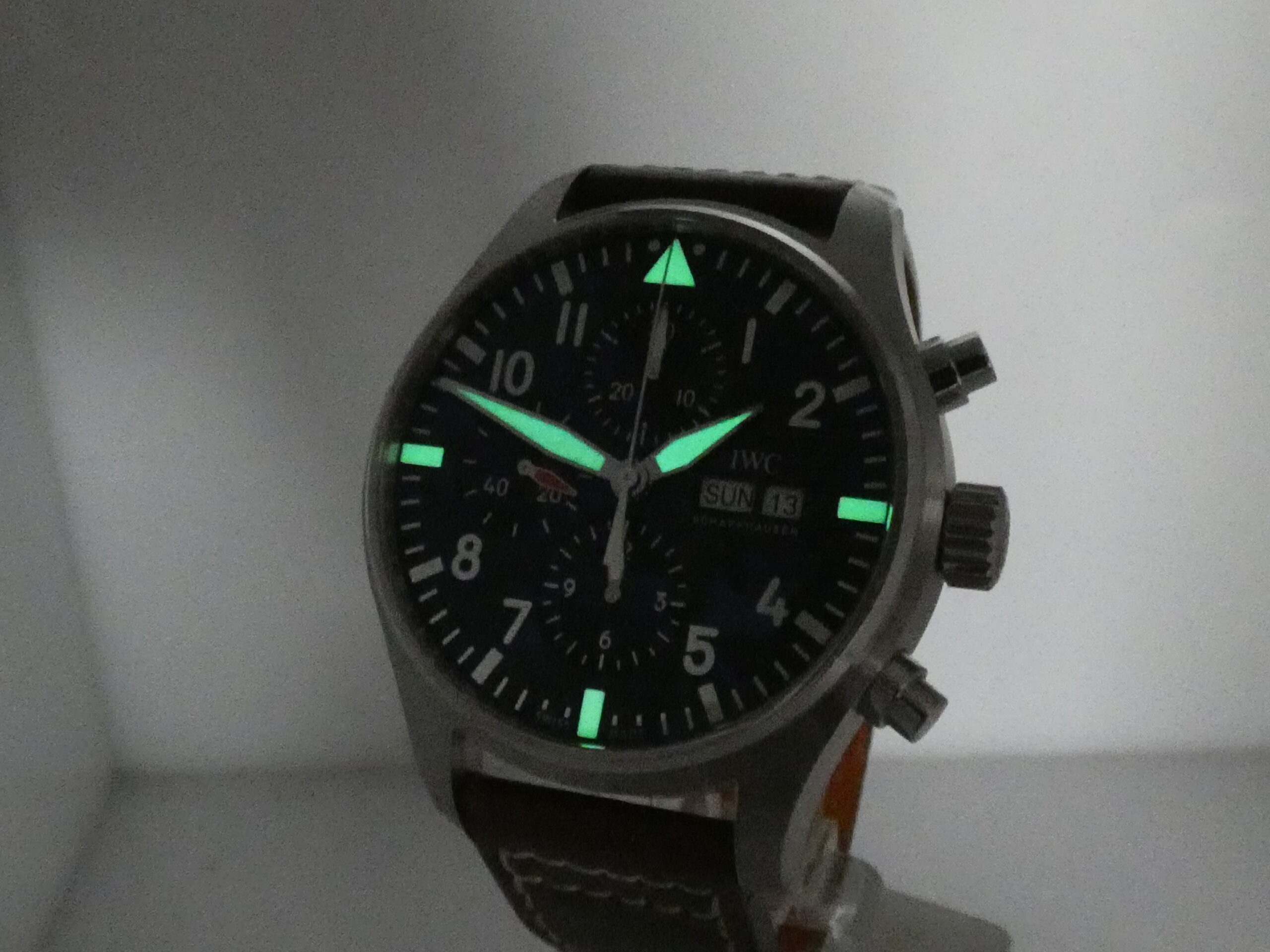 Cronografo IWC Pilot Day-Date IW3777 Edizione ' Il Piccolo Principe ' Automatico Acciaio CINTURINO SANTONI - immagine 10