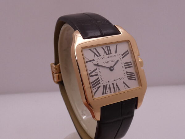 Cartier Santos Dumont 30mm 2788 Oro Rosa 18Kt LIKE NEW BOX&PAPERS Anno 2018 Ref. W2009251