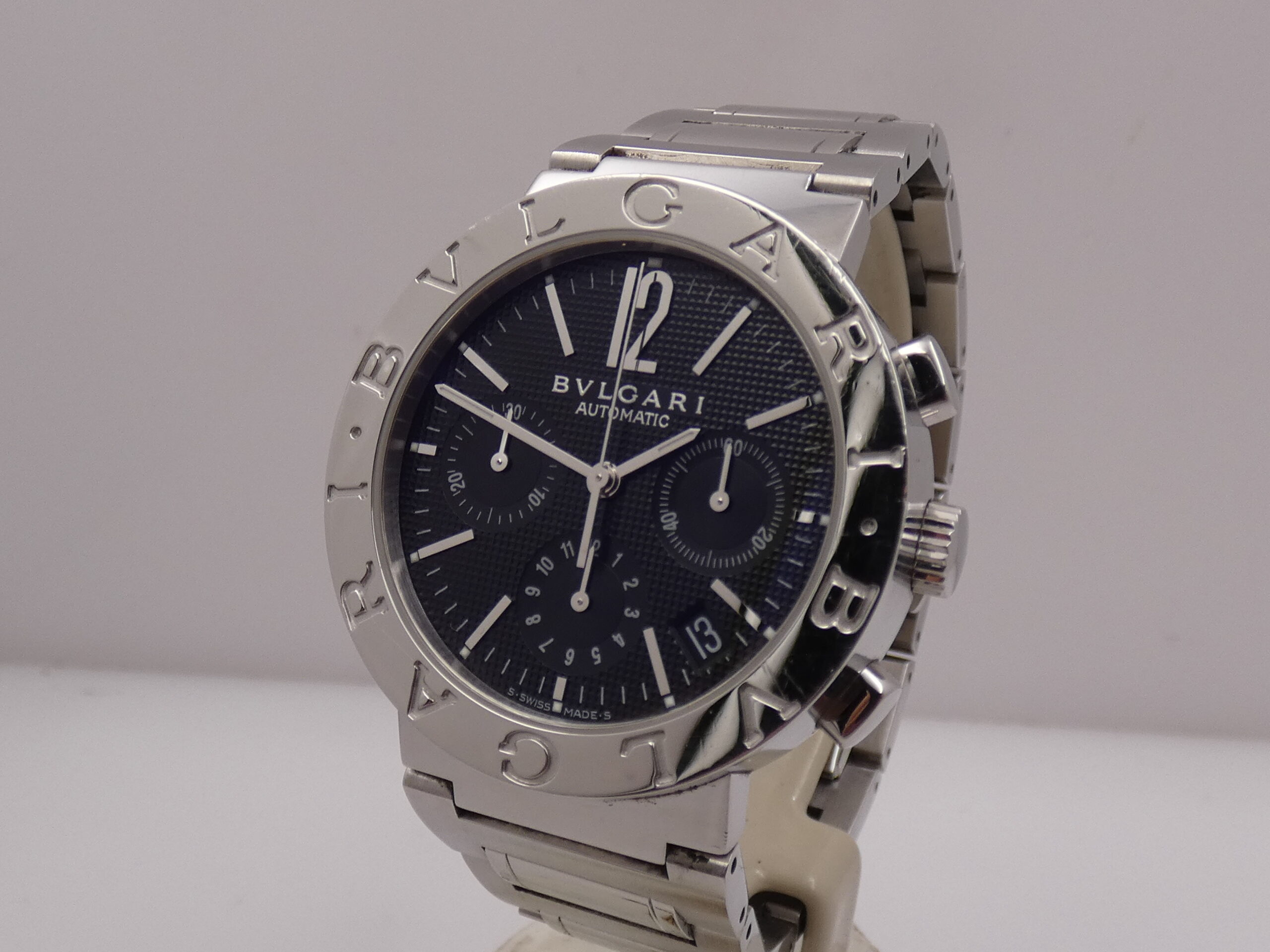 Cronografo Bulgari Bulgari BB 38 SS CH Honeycomb Dial Automatico Braccialato Acciaio ANNI 2000 - immagine 10