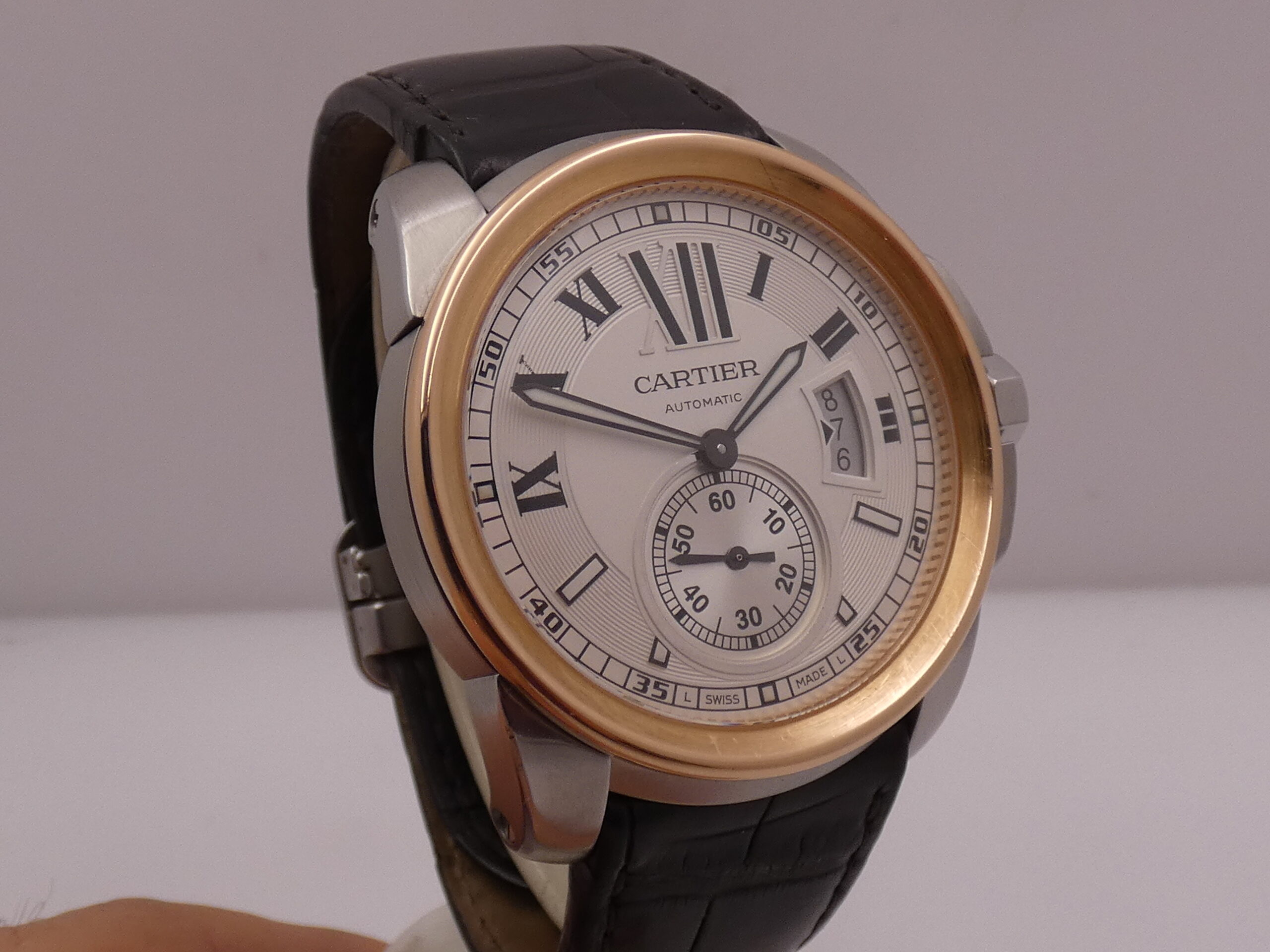 Cartier Calibre de Cartier 3389 Ghiera Oro Rosa 18Kt WITH PAPERS Anno 2013 Automatico Acciaio W7100039 - immagine 10