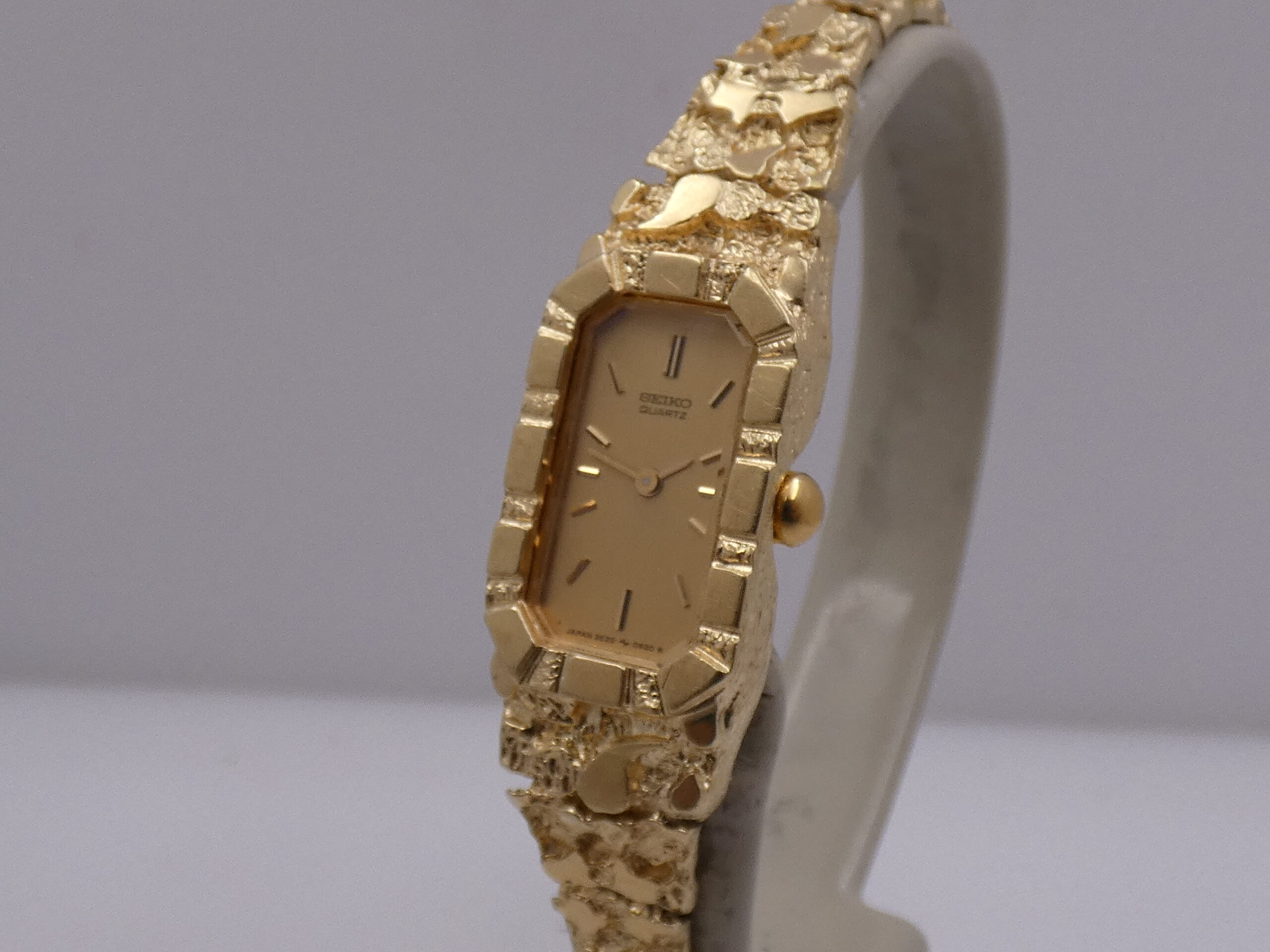 Seiko RARE Nugget Lady O62OR Oro Giallo 14Kt 80's Vintage For Ladies - immagine 9