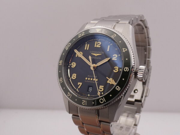 Longines Zulu Time GMT LIKE NEW BOX PAPERS & COSC GREEN Bezel Anno 2024 Automatico Acciaio L3.802.4