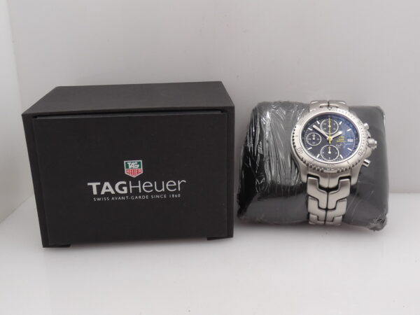 Cronografo TAG Heuer Link Ayrton Senna CT2115 WITH BOX Edizione Limitata Automatico Braccialato Acciaio Anni 2000