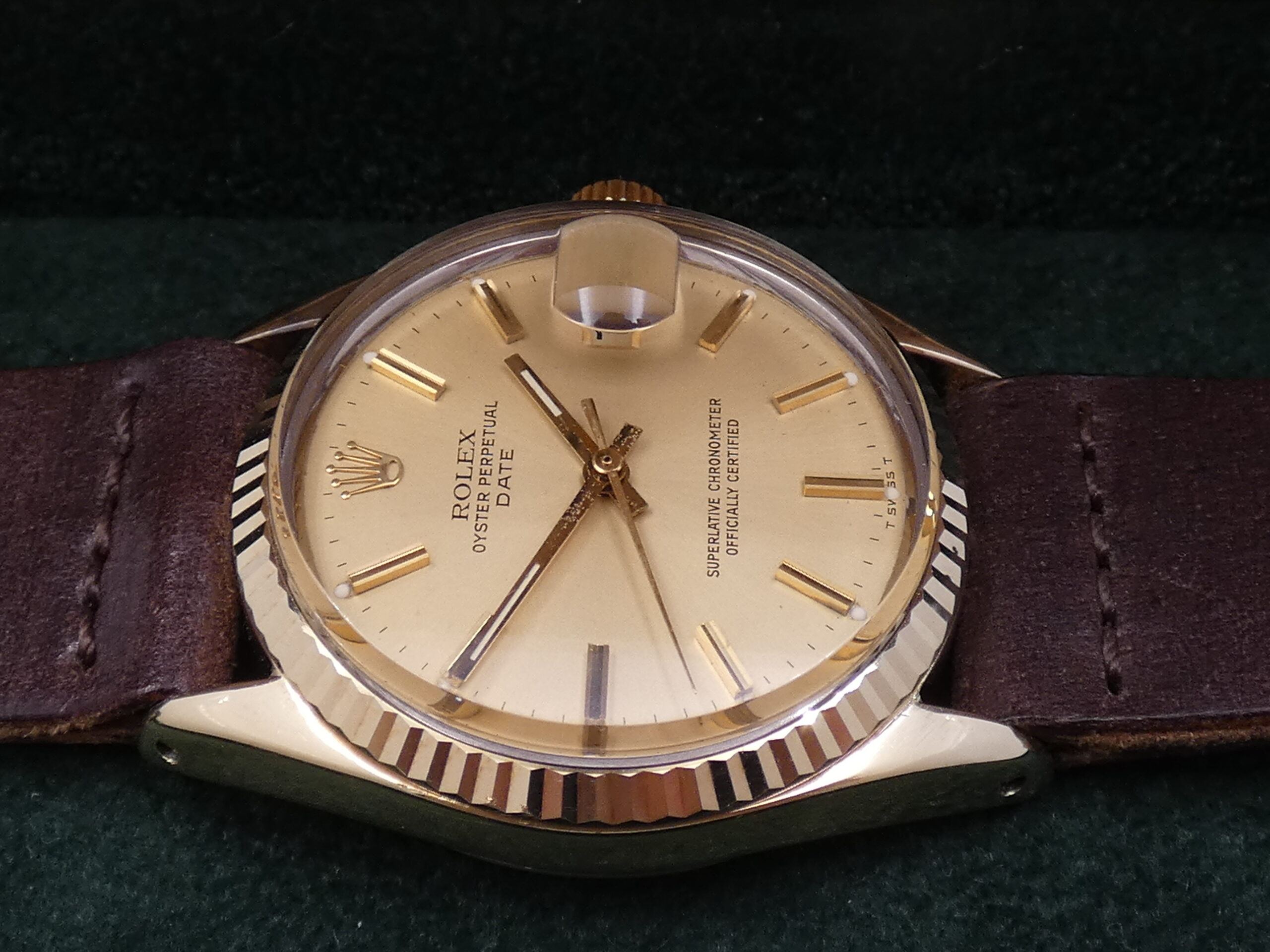 Rolex Rare 1550 Automatico Laminata Oro 18Kt ANNO 1977 Vintage - immagine 11