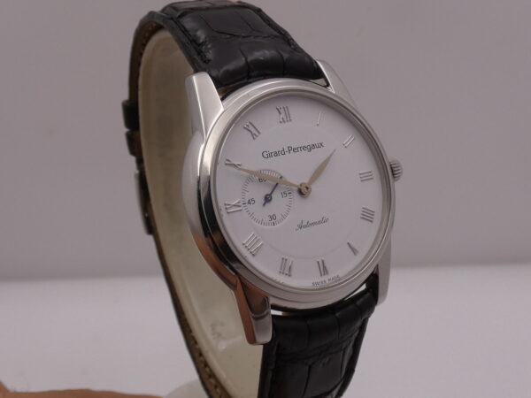Girard Perregaux Small Second 9050 Automatico White Dial Acciaio ANNI 90 Classic Watch