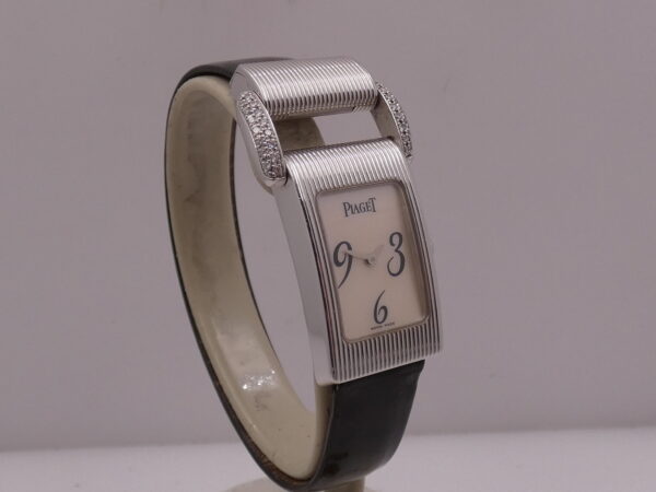 Piaget Protocole Lady 5322 Oro Bianco 18Kt & Anse Factory Diamonds M.O.P. DIAL ANNI 2000