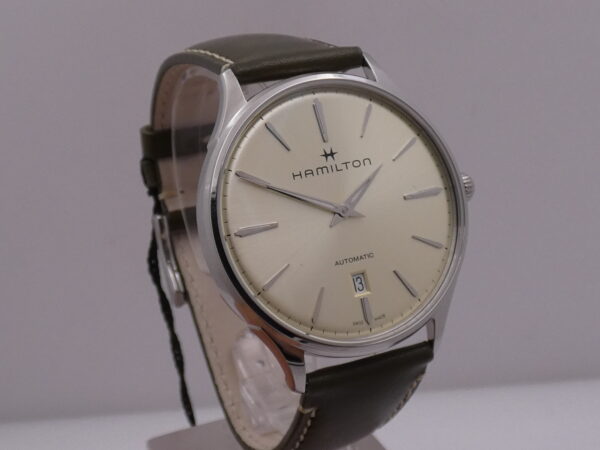 Hamilton Jazzmaster Thinline NEW BOX&PAPERS Light Green Soleil Dial Automatico Acciaio Ref. H385250