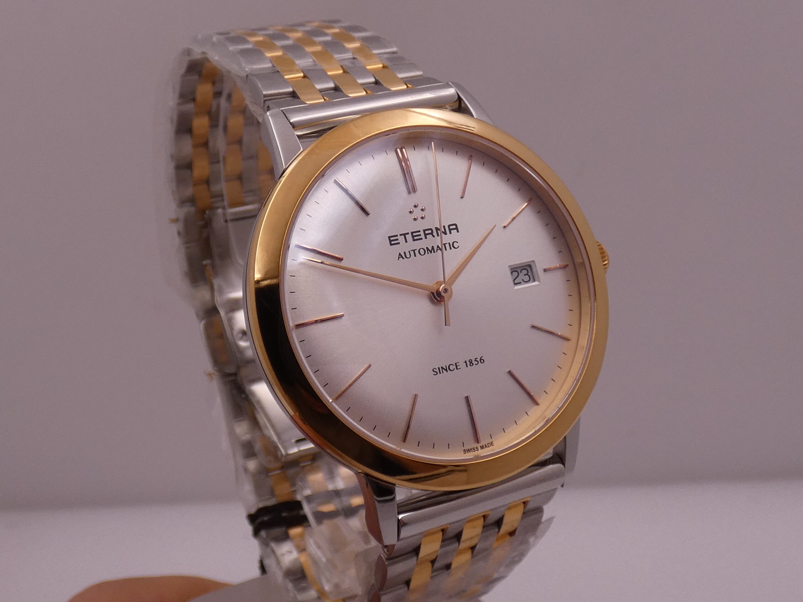 Eterna Eternity Acciaio&18Kt Rose G.F. Automatico NEW BOXPAPERS Anno 2024 Ref. 2700.53.11.1737 Mai Indossato - immagine 11