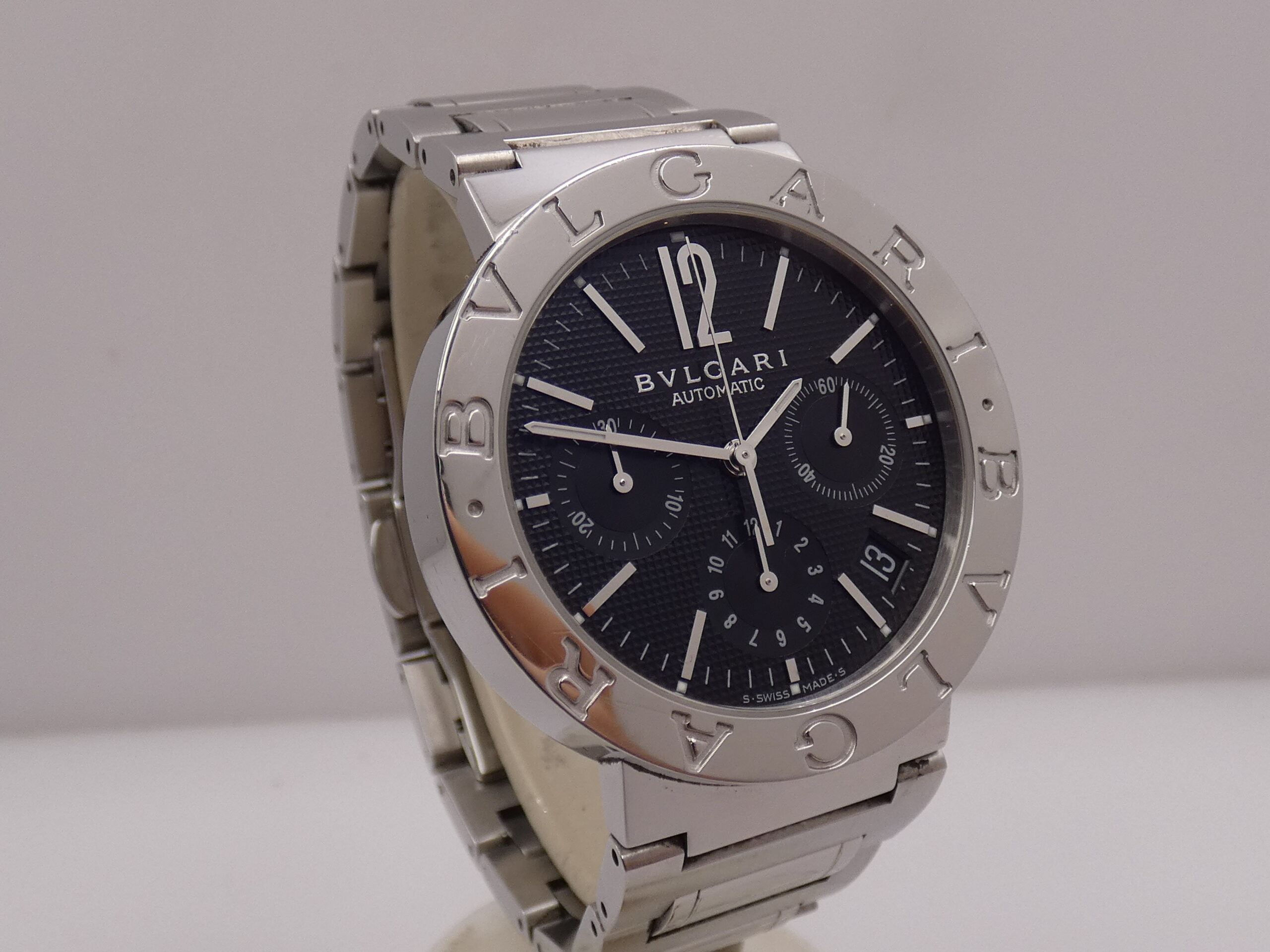 Cronografo Bulgari Bulgari BB 38 SS CH Honeycomb Dial Automatico Braccialato Acciaio ANNI 2000 - immagine 11