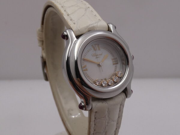 Chopard Happy Sport Lady M.O.P. & Diamanti Fluttuanti Quadrante "Happy" Anni 2000's Acciaio Ref. 27/8245-21