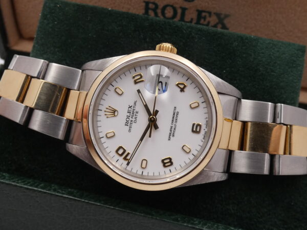 Rolex Oyster Perpetual Date 15203 Acciaio&Oro 18Kt Gold ANNO 1997 Automatico Oyster Bracelet