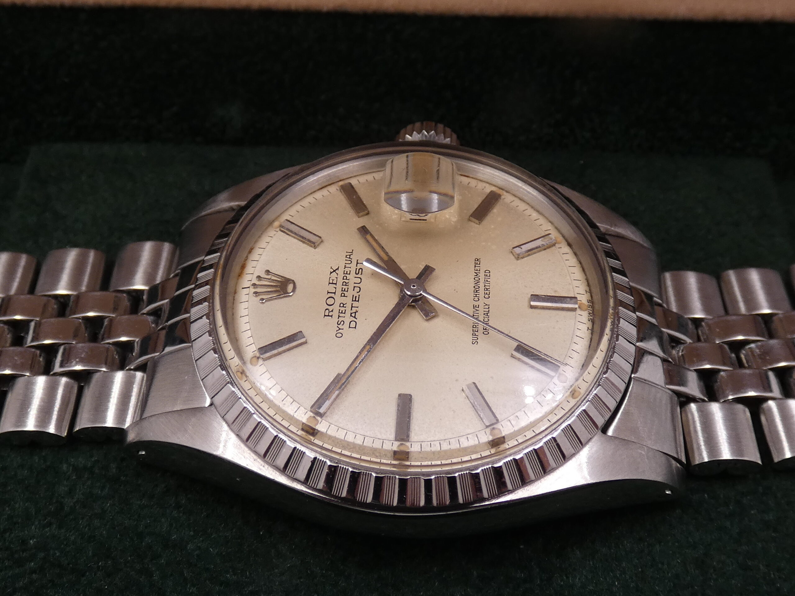 Rolex Datejust 36 1603 Automatico ANNO 1969 Big Logo Bracciale Jubilee Vintage Acciaio - immagine 10
