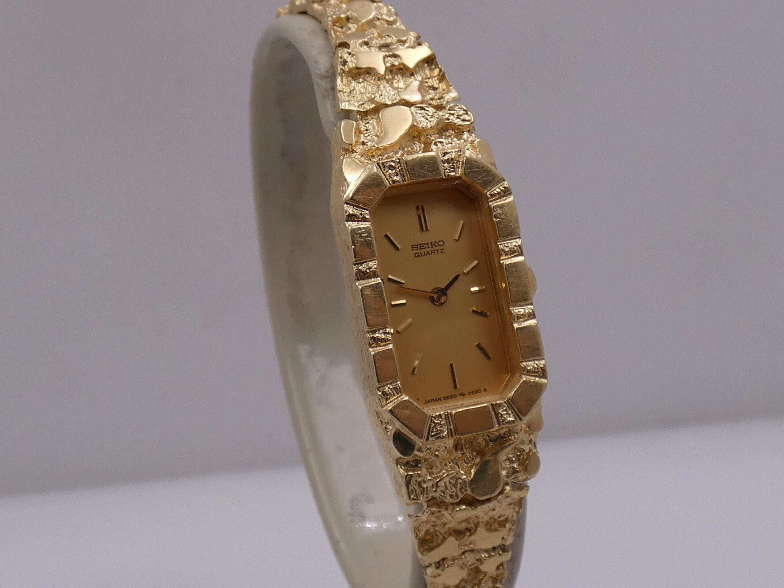 Seiko RARE Nugget Lady O62OR Oro Giallo 14Kt 80's Vintage For Ladies - immagine 10
