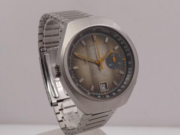 Cronografo Heuer Carrera Vintage Oversize 39mm FUME' Dial Automatico JUST SERVICED ANNI '70 Ref 150.573