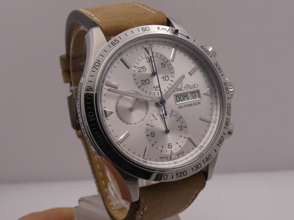 Cronografo Paul Picot Gentleman Sport Day-Date 2127S 42mm LIKE NEW BOX&PAPERS Automatico Acciaio