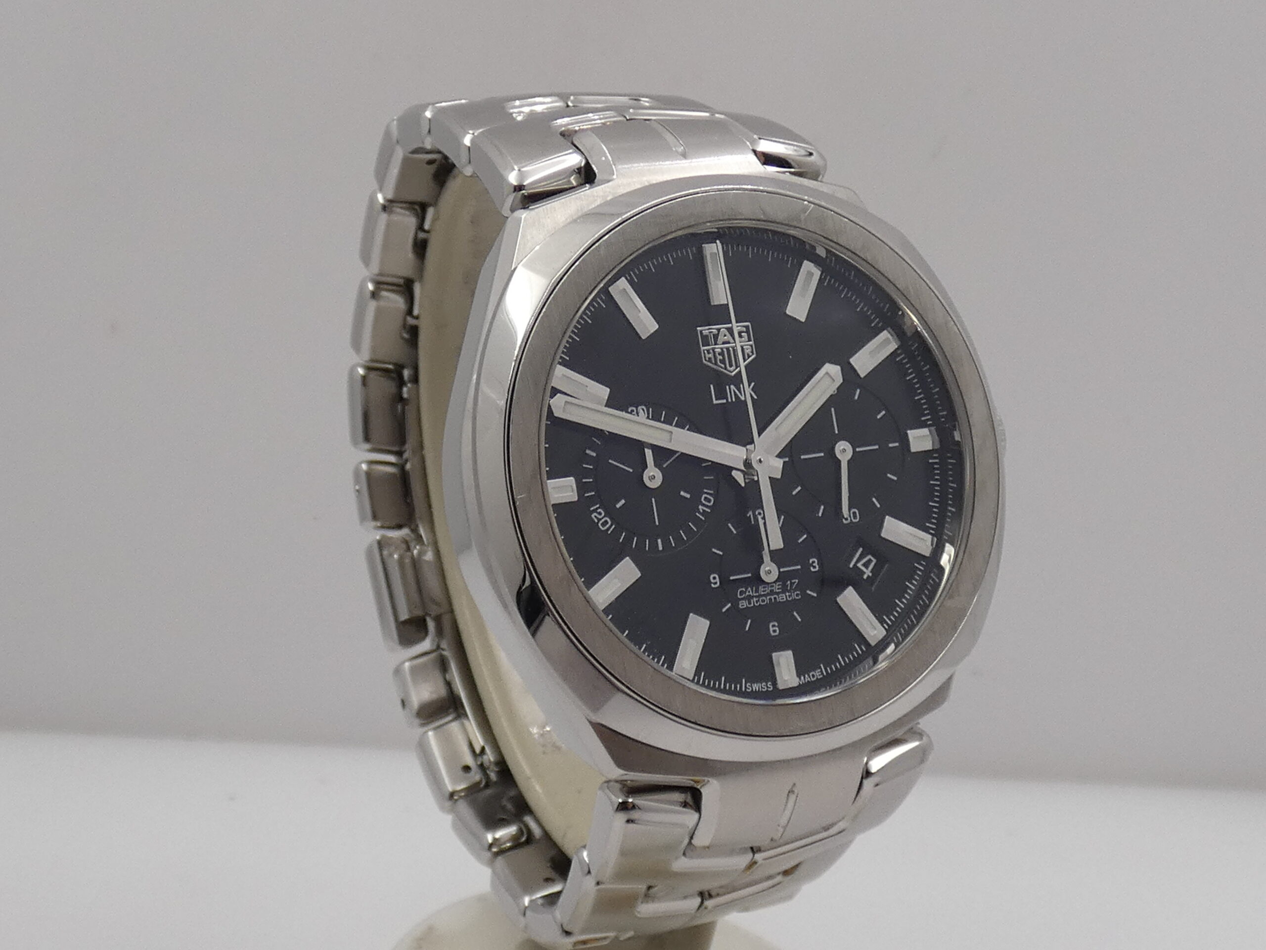 Cronografo TAG Heuer Link Calibre 17 Automatic CBC2110 With LINK BRACELET Acciaio - immagine 11