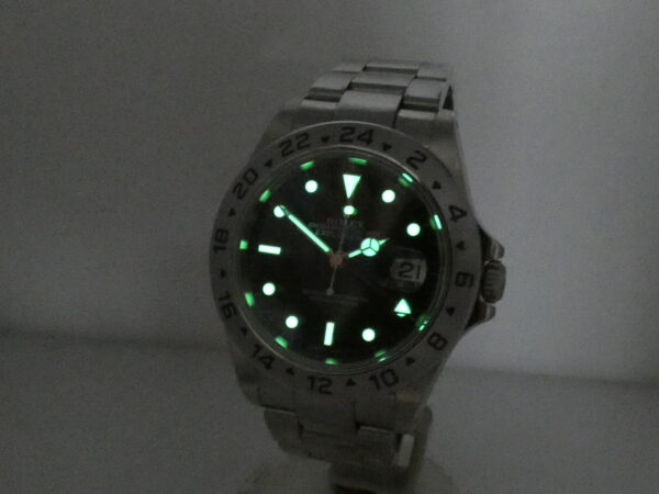 Rolex Explorer II 16570 JUST SERVICED Black Dial Anno 2002 Automatico Acciaio Braccialato Oyster