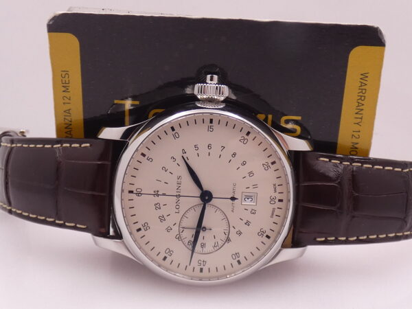 Cronografo Longines Twenty-Four Hours Heritage Single Push-Piece 47,5mm L2.797.4 With BOX Automatico Acciaio