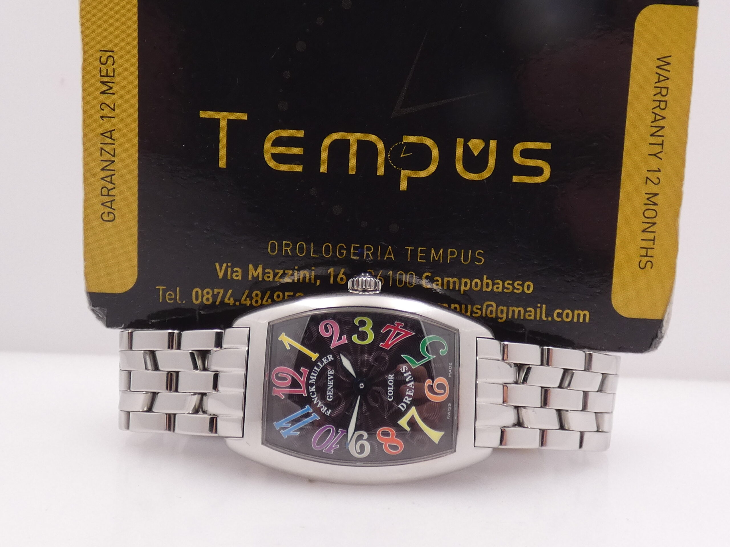 Franck Muller Color Dreams Curvex Lady 1752 QZ Black Dial With BOX TOP CONDITION Acciaio Braccialato - immagine 2