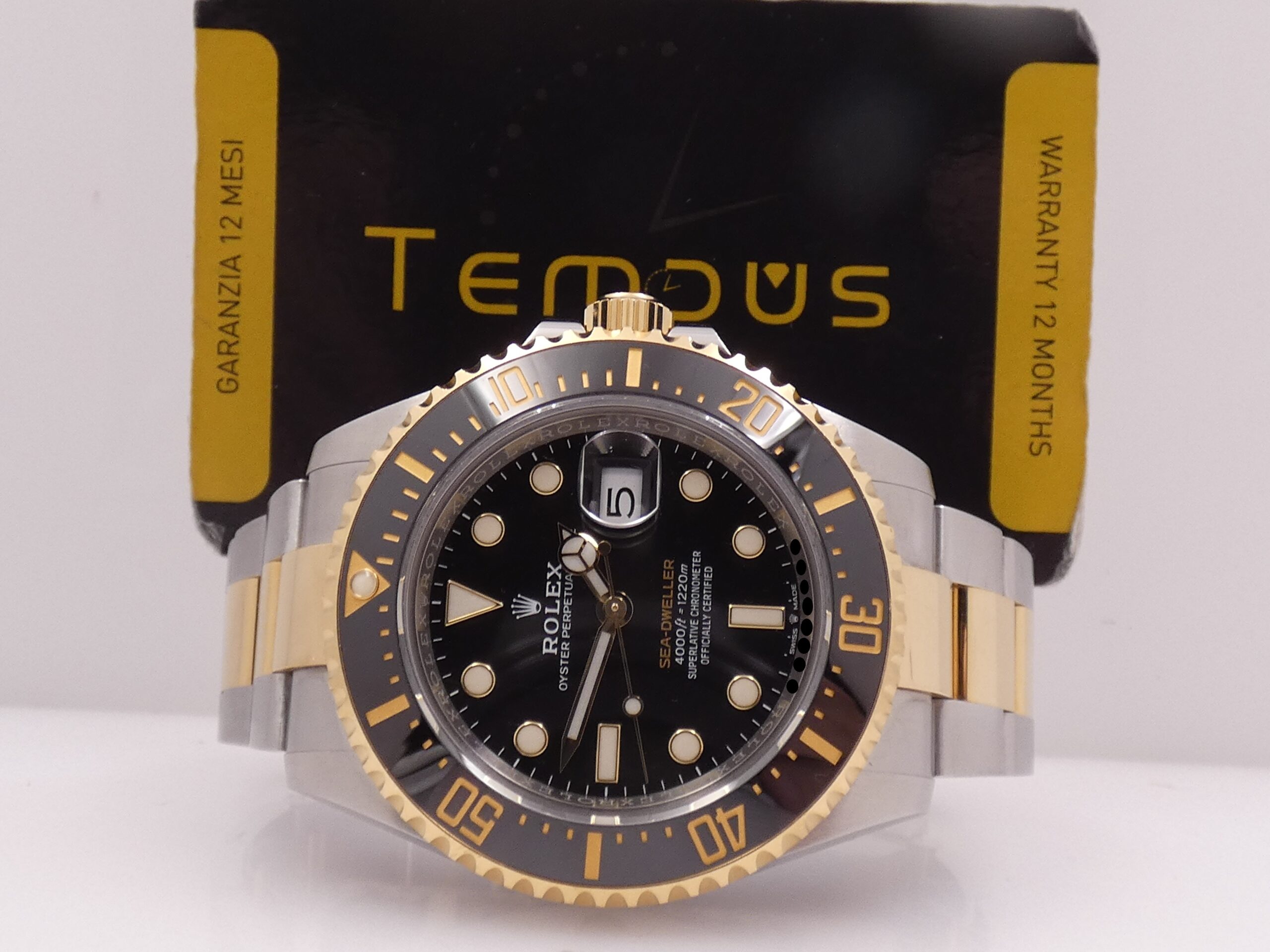 Rolex Sea-Dweller 126603 43mm Oro 18Kt & Acciaio BOX&PAPERS ITALIA Anno 2019 Chromalight Automatico Black Ceramic Bezel - immagine 2