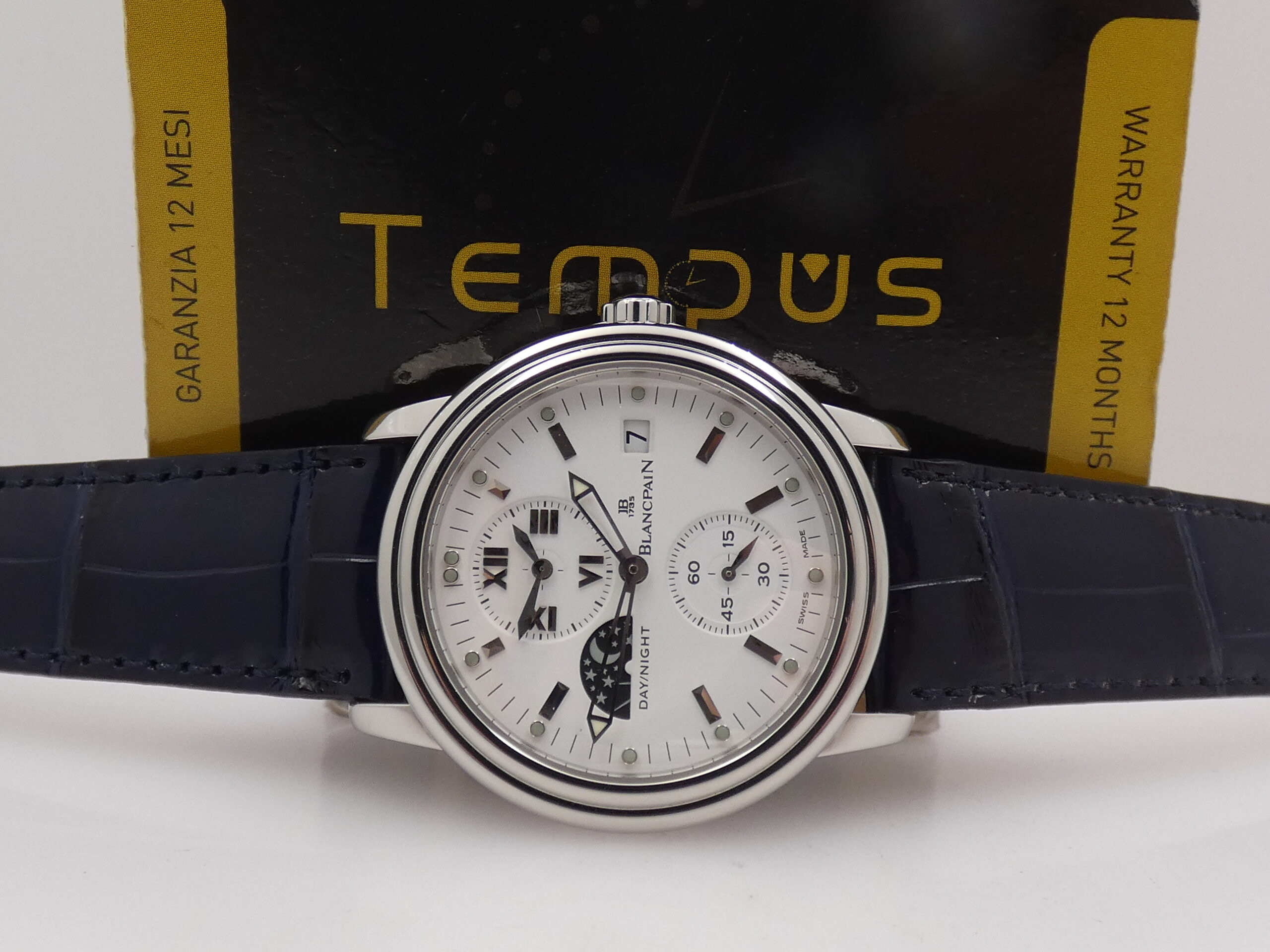 Blancpain Léman Double Time Zone 2160 Day/Night GMT WITH PAPERS Anno 2006 Automatico Acciaio - immagine 2