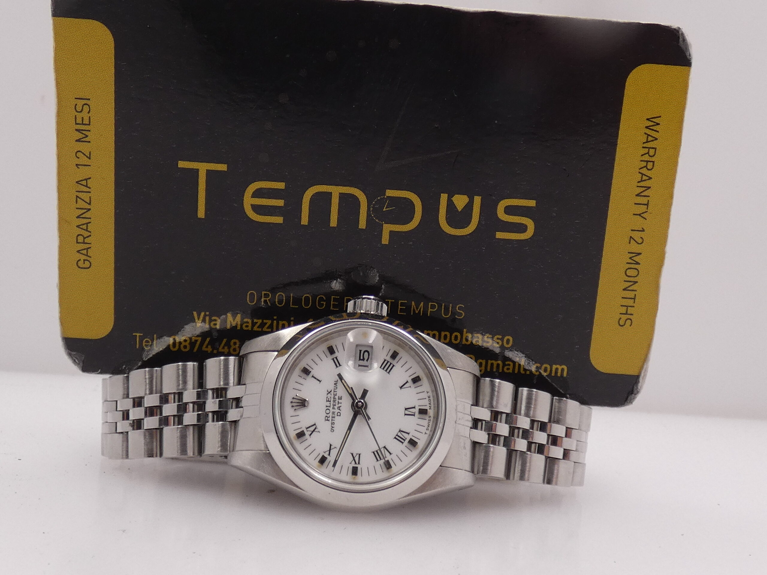 Rolex Oyster Perpetual Lady Date 69160 Bracciale JUBILEE Anno 1985 Automatico Acciaio - immagine 2