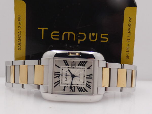 Cartier Tank Anglaise BOX&PAPERS Automatico Acciaio & Oro 18Kt TOP CONDITION Anno 2016 W5310047-3511