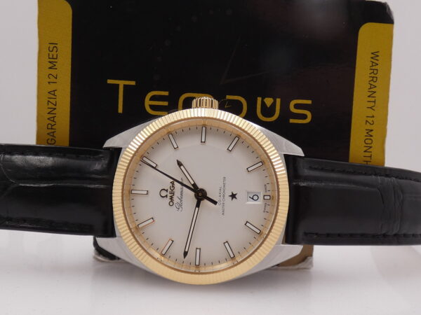 Omega Globemaster Constellation Cronometro Co-Axial GHIERA ORO 18Kt BOX&PAPERS Anno 2016 PIE PAN DIAL Automatico Acciaio 130.23.39.21.02.001