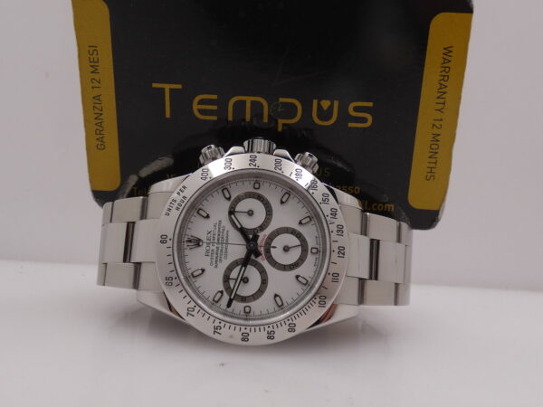 Rolex Daytona Cosmograph 116520 TOP CONDITION Anno 2005 With BOX White Dial Automatico Acciaio Bracciale Oyster