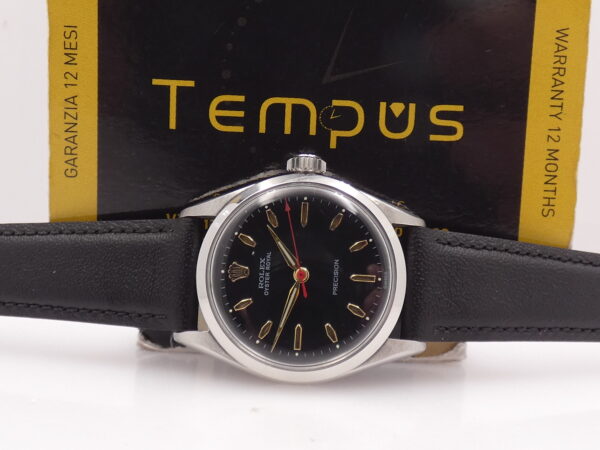 Rolex Oyster Royal Precision 6444 Mid-Size FROM 1957 Black Dial Carica Manuale Acciaio Vintage