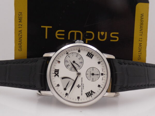 Vacheron Constantin Patrimony Power Reserve Oro Bianco 18Kt Automatico 21Kt Gold Rotor Ref 47200/1 ANNI '2000s