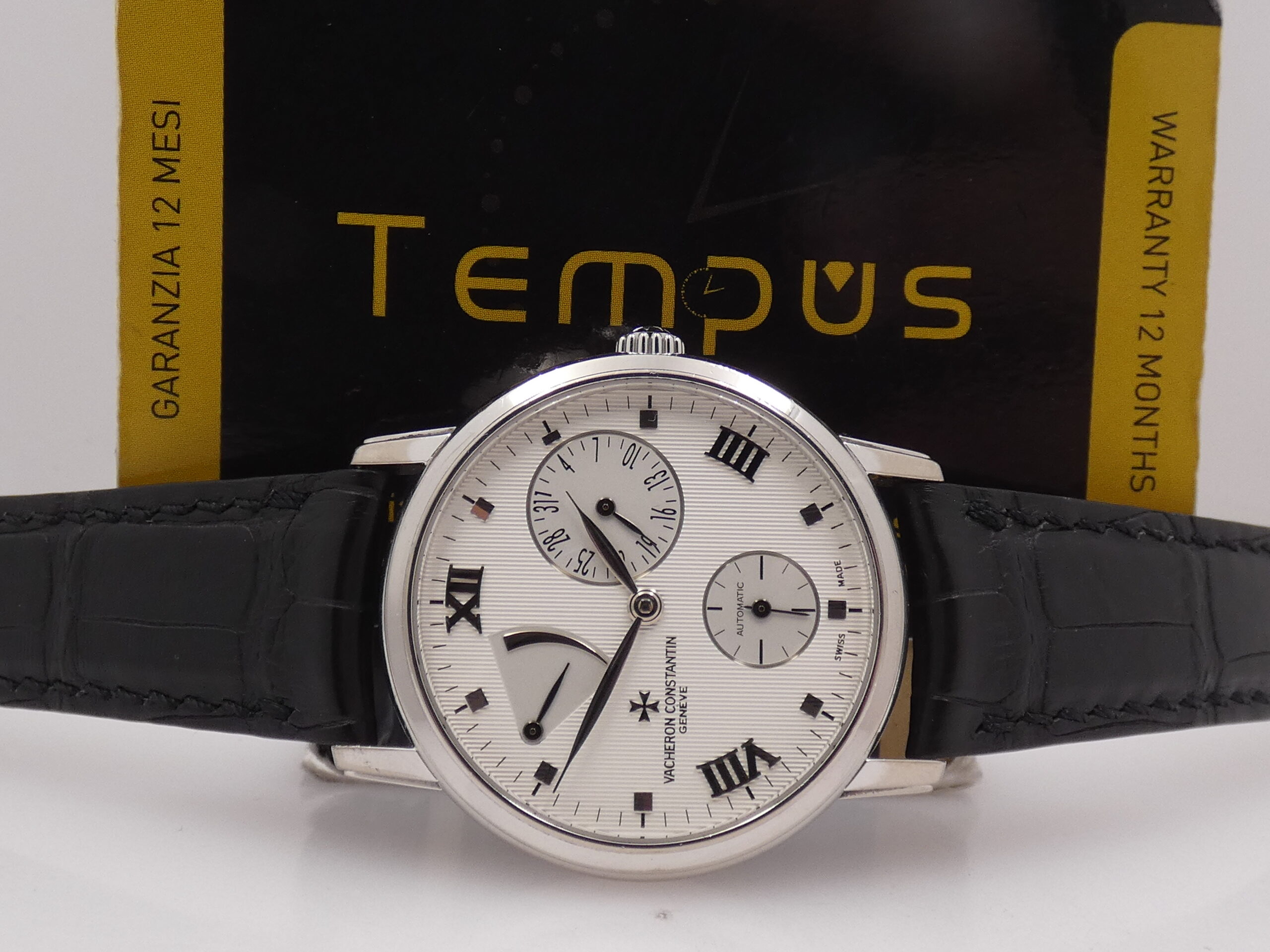 Vacheron Constantin Patrimony Power Reserve Oro Bianco 18Kt Automatico 21Kt Gold Rotor Ref 47200/1 ANNI '2000s - immagine 2