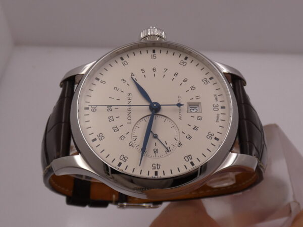 Cronografo Longines Twenty-Four Hours Heritage Single Push-Piece 47,5mm L2.797.4 With BOX Automatico Acciaio