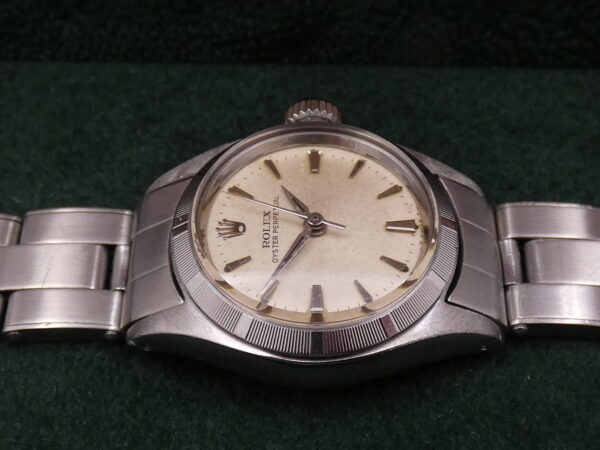 Rolex Oyster Perpetual Lady 26mm 6623 Thunderbird Bezel ANNO 1965 Bracciale a Rivetti Automatico Acciaio