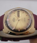 Rarissimo Omega De Ville 166.053 O.M. Dial Borgogna Index Automatico Oro Massiccio 18Kt ANNO 1970