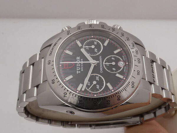 Cronografo Tudor Sport 20300 BOX&PAPERS Automatico ANNO 2008 Black Dial Braccialato Acciaio