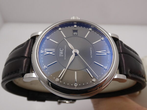 IWC Portofino Automatic 37mm DIAMONDS DIAL BOX&PAPERS Anno 2018 IW458102 Acciaio