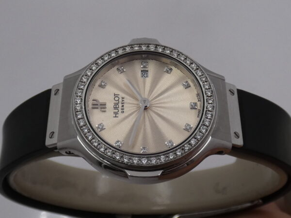 Hublot Classic Fusion Lady B1395.1 Factory Diamonds Dial & Bezel WITH PAPERS Anno 2010 Acciaio